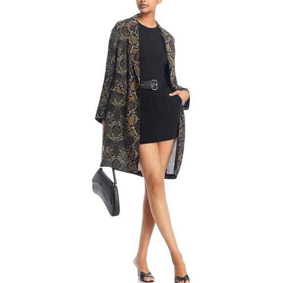 Kobi Halperin Leah Notched Lapel Jacket Snake Print Size XS - Picture 7 of 10